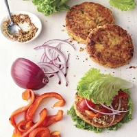 Canadian Chickpea-brown Rice Burgers Appetizer