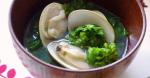 Canadian A Classic Dish for Dolls Festival Clear Soup with Nanohana and Hamaguri Clams Breakfast
