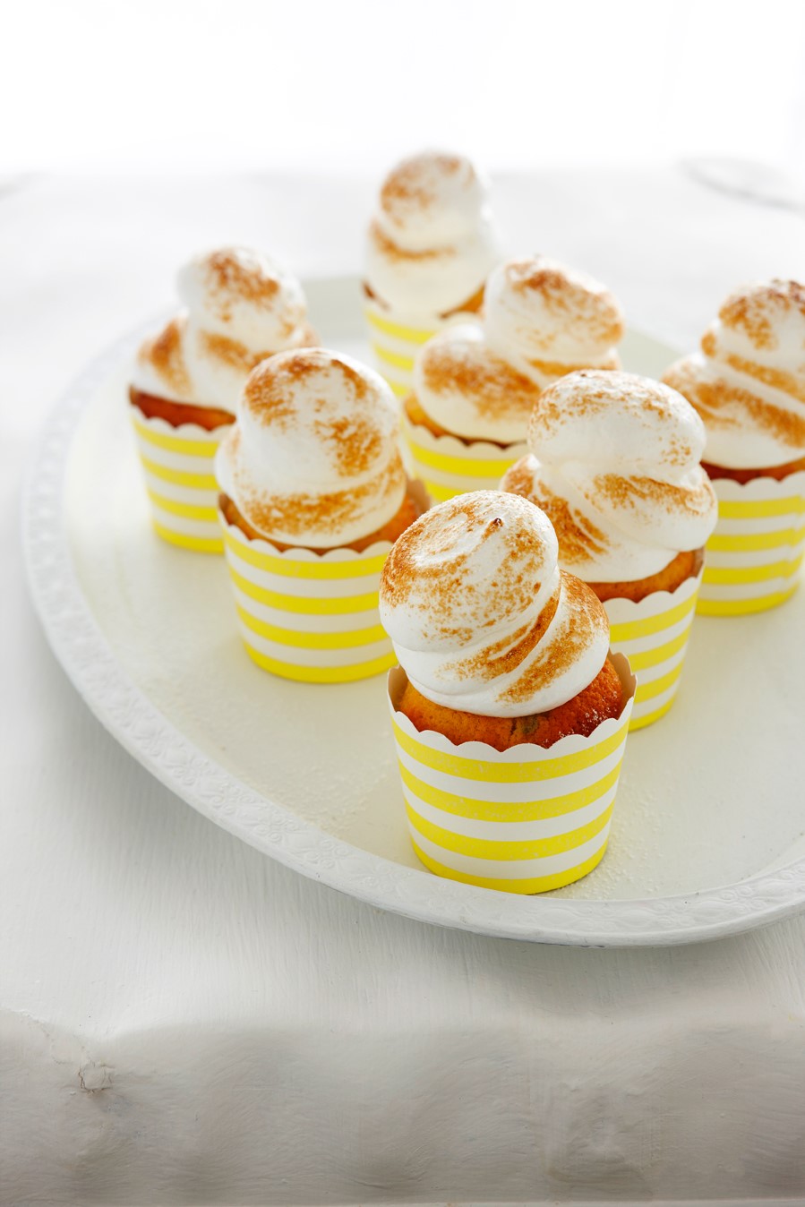 American Coconut and Passionfruit Cupcakes with Meringue Frosting Appetizer