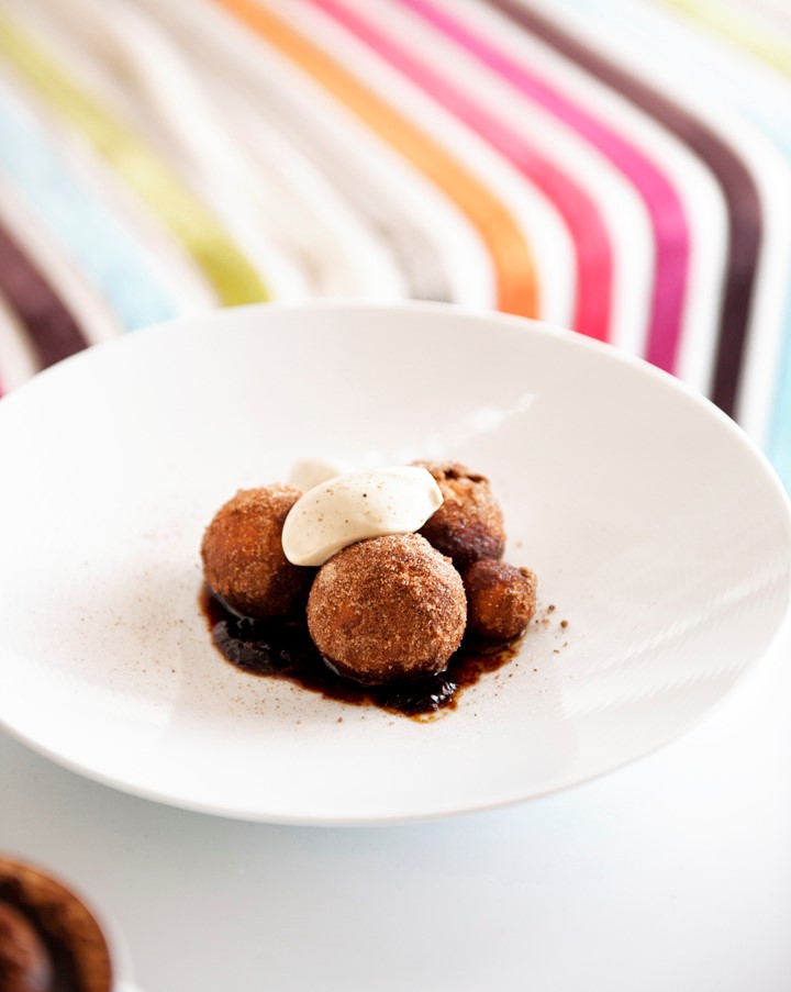 American Coffee and Doughnuts Appetizer