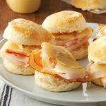 Swiss Turkey and Swiss Biscuit Sliders BBQ Grill