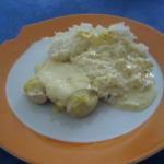 American Chicken Breast in Creamy Mango Sauce Dinner