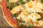Australian Artichoke Spinach and Lemon Pizza Dinner