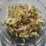 American Pointed Cabbages Salad With Apple Appetizer