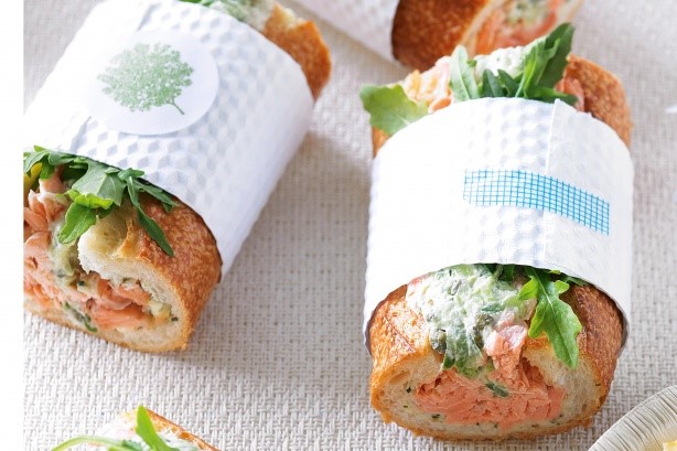 American Pressed Salmon Sandwiches Recipe Appetizer