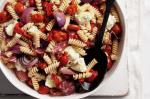 American Fusilli With Salami Roasted Tomatoes And Mozzarella Recipe Appetizer