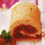 American Rolled with Raspberries and Passion Fruit Dessert
