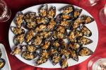 American Mussels with Garlic and Breadcrumbs Recipe Appetizer