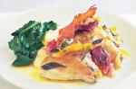 American Baked Lemon Chicken Pieces With Prosciutto And Fresh Herbs Recipe Appetizer
