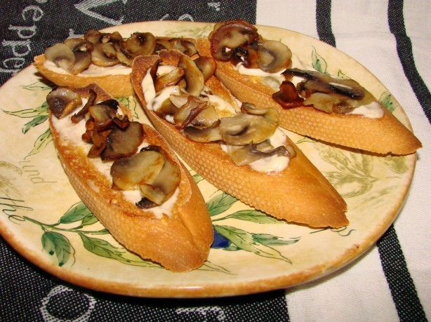 Australian Mushrooms and Alioli Tapas Appetizer