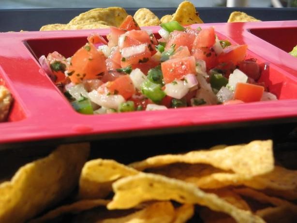 Mexican Fresh Mexican Tomato Salsa  Pico De Gallo Appetizer