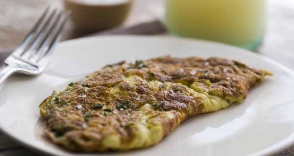 French Fresh Herbs Omelet Recipe Appetizer