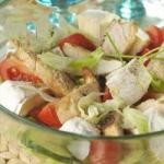 Lightweight Salad with Cheese Brie recipe