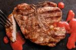 American Grilled Pork Chops with Fresh Plum Sauce Recipe Appetizer