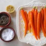 American Steamed Carrots With Olive Oil and Lemon Appetizer