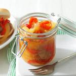 Canadian Sweet Onion and Red Bell Pepper Topping Appetizer