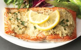 Australian Artichoke Lemon Pesto Salmon Appetizer