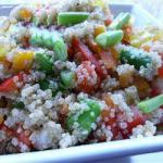 American Quinoa Salad with Raw Vegetables Appetizer