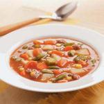American Vegetable Ground Beef Soup Appetizer