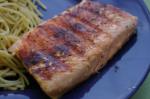 American Salmon with Honey and Mustard Glaze Dessert