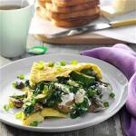 American Veggie Omelet with Goat Cheese Appetizer