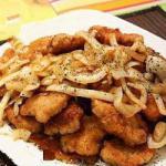 American Crispy Pork with Worcester Sauce Dinner