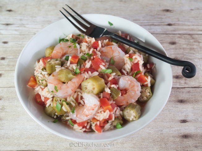 American Spicy Seafood And Rice En Dinner