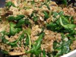 American Spinach Fried Rice Dinner