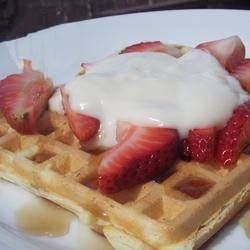 Belgian Cream Waffles 4 Dessert