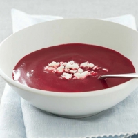 Chilled Beet Pear and Red Bell Soup recipe