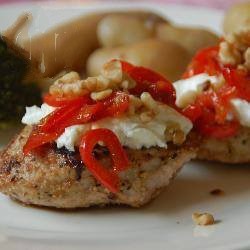 Australian Pork Tenderloin with Goat Cheese Appetizer