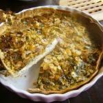 American Savory Tart with Spinach and Goat Cheese Dessert