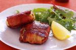 British Chicken Patties In Bacon Recipe Appetizer