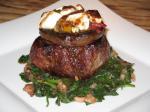 American Vaquero Steaks With Pepper Relish and Goat Cheese Dinner