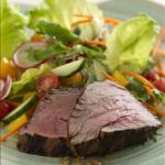 American Spicy Filet Mignon with Ginger-lime Salad Alcohol