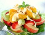 American Fruit Salad with Sweet Orange Cream Dessert