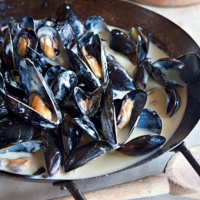 Irish Mussels in Cream Appetizer