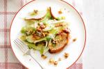 American Pork With Pear And Fennel Salad And Walnut Crumble Recipe Appetizer