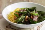 American Peppered Beef Almond And Broccolini Stirfry Recipe Dinner