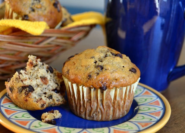 American Bananachocolate Chip Muffins 1 Dessert