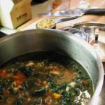 Canadian White Bean Spinach Pasta Soup Dinner