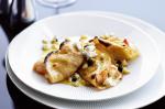 American Crespelle With King Prawns Burnt Butter Currants And Pine Nuts Recipe Appetizer