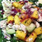 Canadian Chicken Salad with Fresh Peaches Appetizer