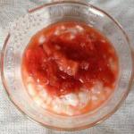 Canadian Rhubarb Compote with Milk Rice Dessert