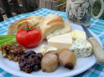 British Traditional English Pub Style Ploughmans Lunch Appetizer