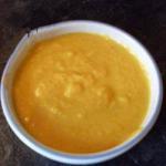 Canadian Carrot Soup with Ham Appetizer