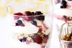 American Yoghurt And Muesli Parfaits Recipe Dessert