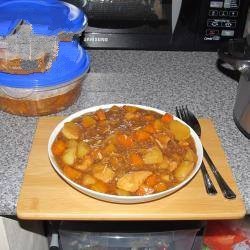 American Stew with Meat from the Slowcooker Dinner