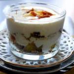 American Apfeltrifle with Gingerbread and Caramel Dessert