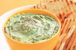 American Spinach and Feta Dip With Grilled Flatbread Recipe Appetizer